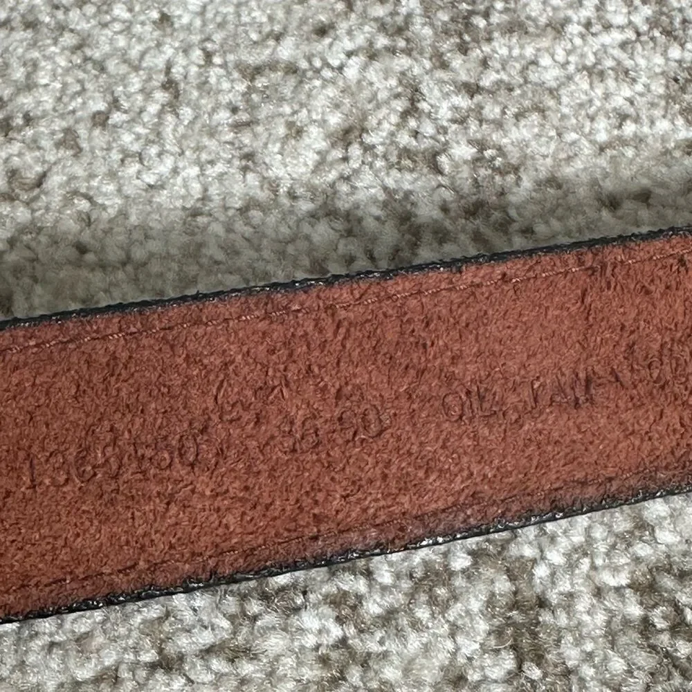 Oil Tan Cowhide Striated Belt 36